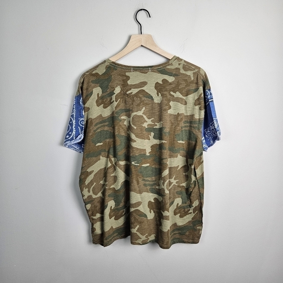 We the Free Camo Short Sleeve Graphic Top Medium - Picture 7 of 7